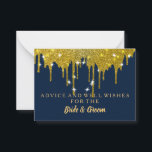 Gold Glitzer Imitate Hochzeitsratenkarte Hinweiskarte<br><div class="desc">Dies ist die leere elegante Gold Glitzer Imitate Foil Wedding Advice Card Business Card. Diese Karte mit Gold-Glitzer. Es ist perfekt wie Hochzeitskarten,  Platzkarten,  Visitenkarten und mehr. Klicken Sie auf die Schaltfläche Anpassen,  um das Design zu personalisieren.</div>