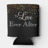 Gold-Glitzer-Imitate verleumden Mr. & Mrs. Dosenkühler (Rückseite)