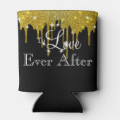 Gold-Glitzer-Imitate verleumden Mr. & Mrs. Dosenkühler (Rückseite)