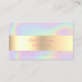 Gold Glitzer Imitats Lashes Holographic Loyalty Ca Treuekarte (Rückseite)