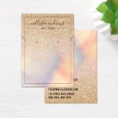 Gold Glitzer Iridescent Earring Nekklasseanzeige (Schreibtisch)