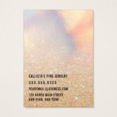 Gold Glitzer Iridescent Necklack Display Card (Rückseite)