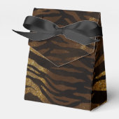 Gold Glitzer Jungle Tiger Geschenkschachtel (Vorderseite)
