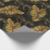 Gold Glitzer Jungle Tiger Pattern Geschenkpapier (Ecke)