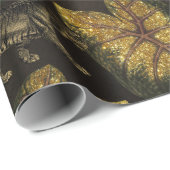 Gold Glitzer Jungle Tiger Pattern Geschenkpapier (Rolleneckpunkt)