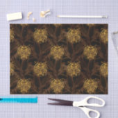 Gold Glitzer Jungle Tiger Pattern Seidenpapier (Handwerk)
