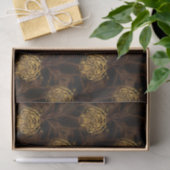 Gold Glitzer Jungle Tiger Pattern Seidenpapier (Geschenk)