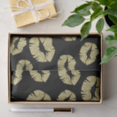 Gold Glitzer Kisses on Black Seidenpapier (Geschenk)