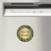 Gold Glitzer Kleeblatts Magnet (In Situ (Geschirrspüler))