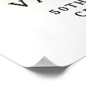 Gold Glitzer - Kundenzufriedenheit - Willkommen Poster (Ecke)