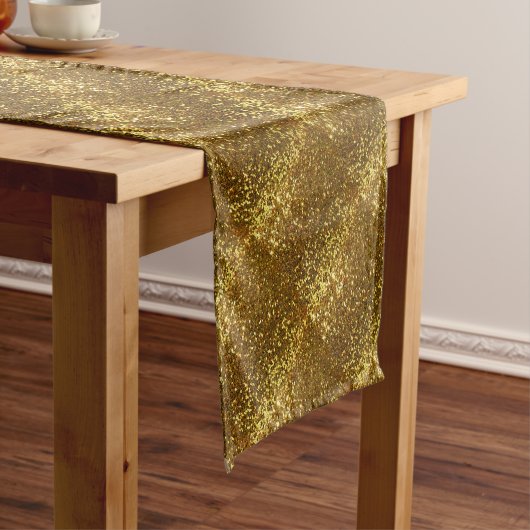 Gold Glitzer Kurzer Tischläufer (Beispiel)