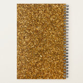 Gold Glitzer Lace Lingerie Boutique Planer (Rückseite)