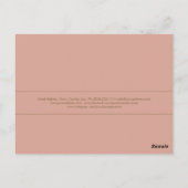 Gold Glitzer Lash Wings Danke Ihnen Rabatt Rosa Postkarte (Rückseite)