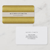 Gold Glitzer Lavish Deluxe Visitenkarte (Vorne/Hinten)