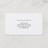 Gold Glitzer Lavish Deluxe Visitenkarte (Rückseite)