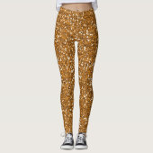 Gold-Glitzer-Leggings Leggings (Vorderseite)