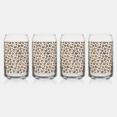 Gold Glitzer Leopard Print Dosenglas (Hinten)