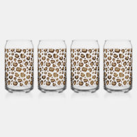 Gold Glitzer Leopard Print