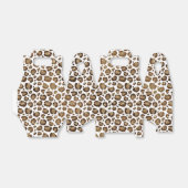 Gold Glitzer Leopard Print Geschenkschachtel (Ungefaltet)