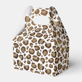 Gold Glitzer Leopard Print Geschenkschachtel (Vorderseite)