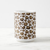 Gold Glitzer Leopard Print Kaffeetasse (Mittel)