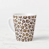 Gold Glitzer Leopard Print Milchtasse (Linke Ecke)