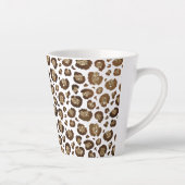 Gold Glitzer Leopard Print Milchtasse (Rechts)
