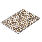 Gold Glitzer Leopard Print Notizblock (Linke Seite)