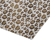 Gold Glitzer Leopard Print Schneidebrett (Ecke)