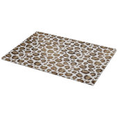 Gold Glitzer Leopard Print Schneidebrett (Ecke)