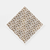 Gold Glitzer Leopard Print Serviette (Ecke)