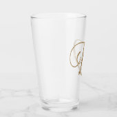 Gold Glitzer Letter D Glas (Rechts)