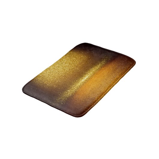 Gold Glitzer Lichter, weiße Weihnachtsstruktur. Badematte (Schrägansicht)