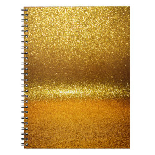 Gold Glitzer Lichter, weiße Weihnachtsstruktur. Notizblock
