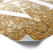 Gold Glitzer Liebe Poster (Ecke)
