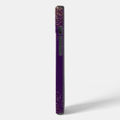 Gold Glitzer Lila Monogram iPhone Gehäuse Case-Mate iPhone Hülle (Rückseite / Links)