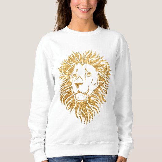 Gold Glitzer | Lion Sweatshirt (Vorderseite)