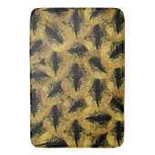 Gold Glitzer Lips #2 Badematte (Vorderseite Vertikal)