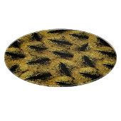 Gold Glitzer Lips #2 Schneidebrett (Ecke)
