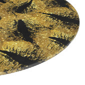 Gold Glitzer Lips #2 Schneidebrett (Ecke)