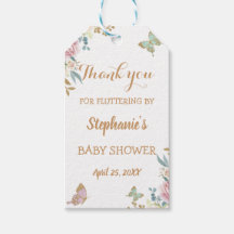 Gold Glitzer Little Butterfly Rose Baby Dusche