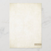 Gold Glitzer Look Ankündigung Datum freihalten (Rückseite)