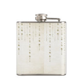 Gold Glitzer Look Bridesmaid Flask Flachmann (Rückseite)