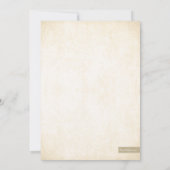 Gold Glitzer Look Confetti Dots Save the Date (Rückseite)