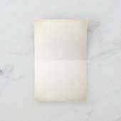 Gold Glitzer Look Dankeschön Karte (Innenseite)