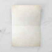 Gold Glitzer Look Dankeschön Karte (Innenseite)