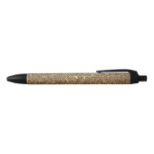 Gold Glitzer Look, glänzend und funkelnd, Kugelschreiber (Oberseite)