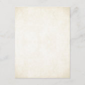 Gold Glitzer Look Wedeldetails Card Begleitkarte (Rückseite)