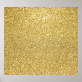 Gold Glitzer, luxuriös, glänzend. Poster (Vorne)