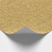 Gold Glitzer Luxury Sparkle Tinsel Geschenkpapier (Ecke)